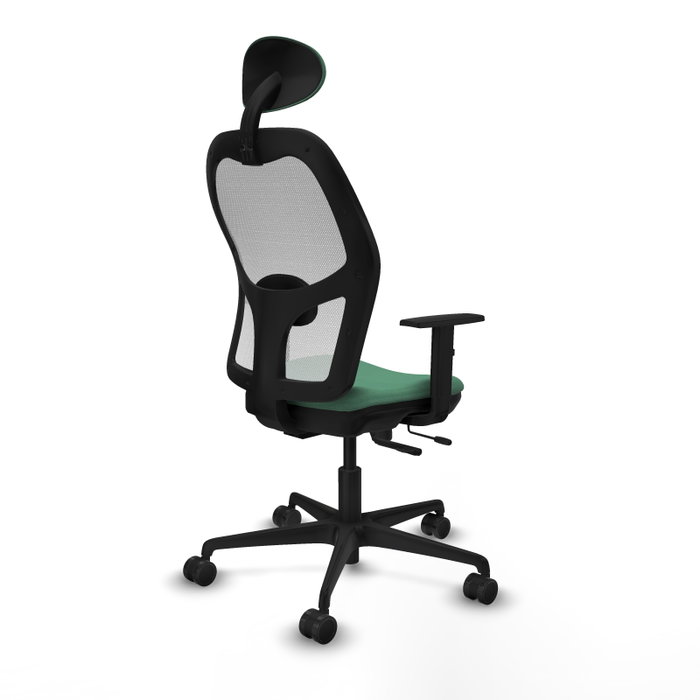 PIQUERAS Y CRESPO Silla de oficina Jorquera Verde esmeralda y Blanco