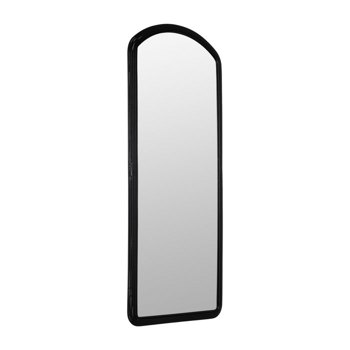 Espejo Vestidor Negro Metal-Cristal 81 X 4 X 182 cm