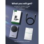 Ugreen W528 Cargador Inalámbrico 2 en 1 para iPhone y AirPods, Gris