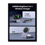 Ugreen W528 Cargador Inalámbrico 2 en 1 para iPhone y AirPods, Gris