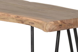 Giner y Colomer Consola Madera Acacia Natural Metal Negro 120 cm