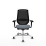 PIQUERAS Y CRESPO Silla de oficina Mardos Gris/Negro con Brazos 3D