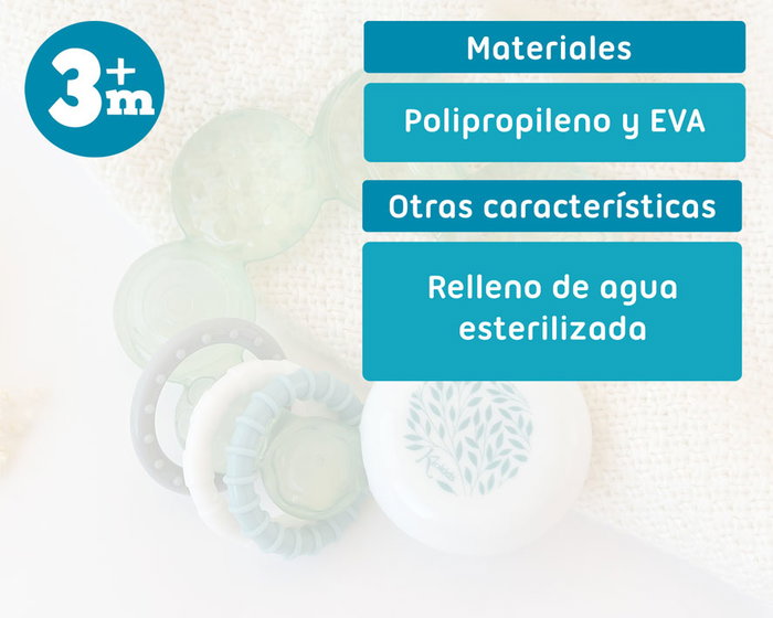 KioKids Mordedor de Frío Honey Verde Salvia +3 Meses