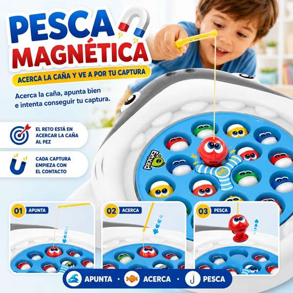 JugaToys Juego Pesca Tiburon con musica 31x30 cm