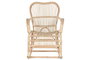 DKD Home Decor Mecedora Indonesia 1c24 Ratán Natural 102 x 90 x 64 cm