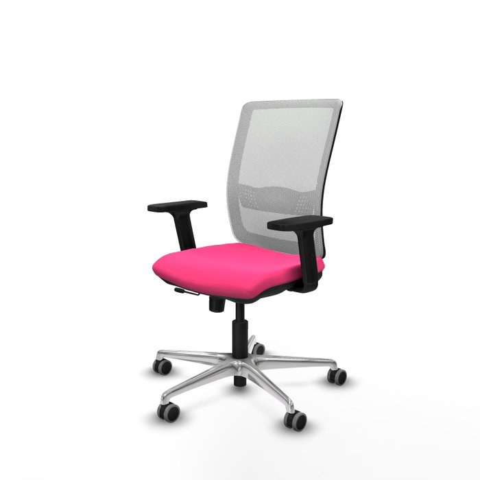 PIQUERAS Y CRESPO Silla de oficina Haches Rosa con respaldo de malla Blanco PIQUERAS Y CRESPO Silla de oficina Haches Rosa con respaldo de malla Blanco