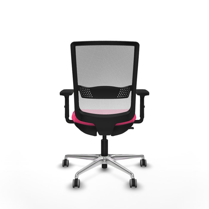 PIQUERAS Y CRESPO Silla de oficina Haches Rosa con respaldo de malla Blanco PIQUERAS Y CRESPO Silla de oficina Haches Rosa con respaldo de malla Blanco