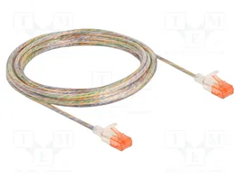 DeLOCK Cable de red RJ45 Cat.6A U/UTP Slim 5 m transparente