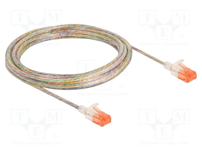 DeLOCK Cable de red RJ45 Cat.6A U/UTP Slim 5 m transparente DeLOCK Cable de red RJ45 Cat.6A U/UTP Slim 5 m transparente