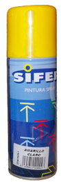 SIFER Pintura Spray Esmalte Acrílico Brillante Amarillo Claro 200ml