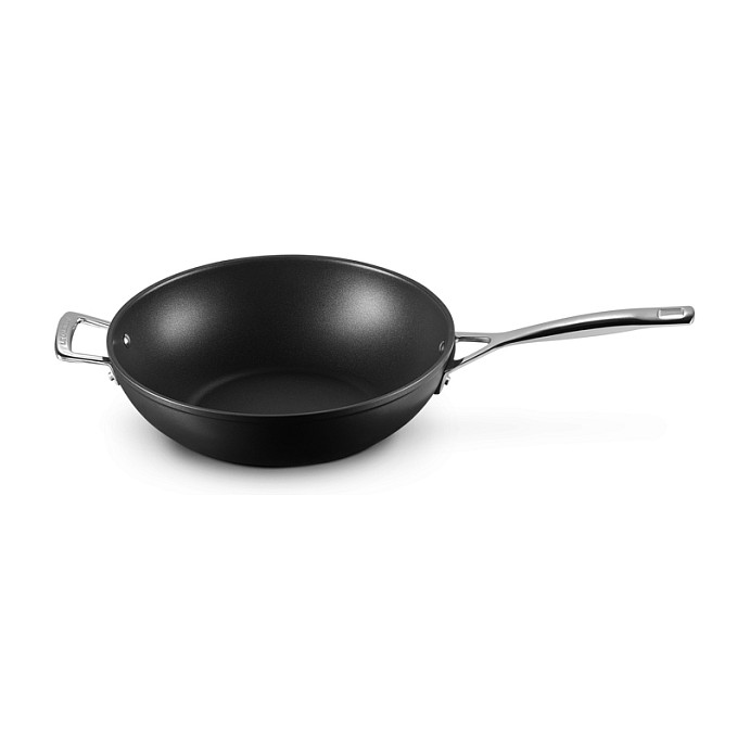 Le Creuset Sartén para wok/sofrito 30cm Negro y Acero Inoxidable
