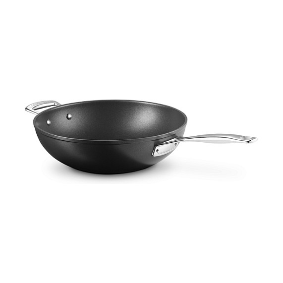 Le Creuset Sartén para wok/sofrito 30cm Negro y Acero Inoxidable
