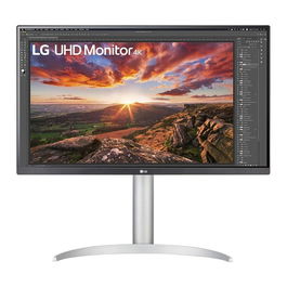 LG 27UP850K-W Monitor 4K Ultra HD de 27 Pulgadas 68.4cm, 3840 x 2160 IPS, 5ms, HDR10, HDMI, DisplayPort, Altavoces, Color Blanco