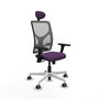 PIQUERAS Y CRESPO Silla de oficina Motilla con mecanismo Sincro, Morado y Gris