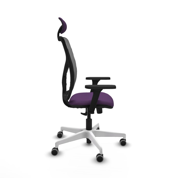 PIQUERAS Y CRESPO Silla de oficina Motilla con mecanismo Sincro, Morado y Gris