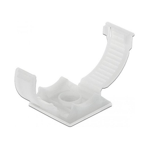 DeLOCK 60178 Portacables con clip de bloqueo, autoadhesivo o atornillable, 10 unidades DeLOCK 60178 Portacables con clip de bloqueo, autoadhesivo o atornillable, 10 unidades