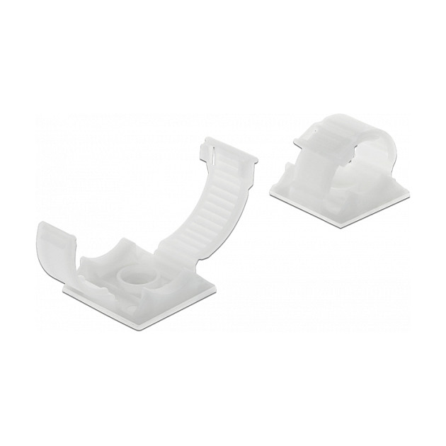 DeLOCK 60178 Portacables con clip de bloqueo, autoadhesivo o atornillable, 10 unidades DeLOCK 60178 Portacables con clip de bloqueo, autoadhesivo o atornillable, 10 unidades