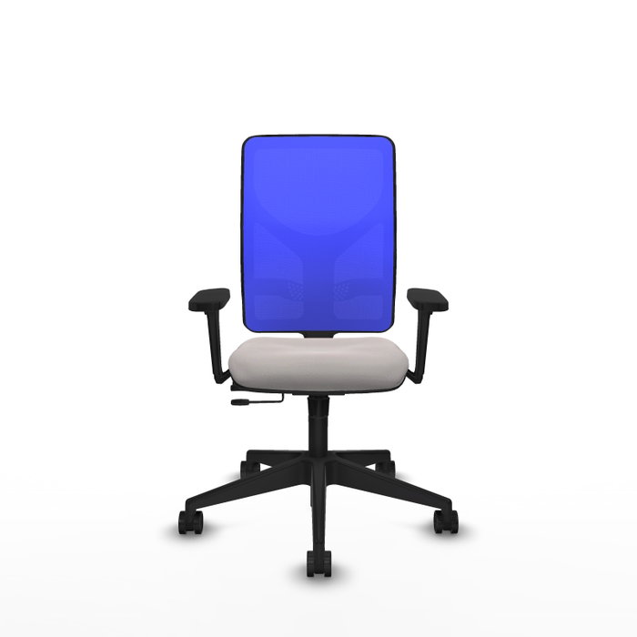 PIQUERAS Y CRESPO Silla de oficina Motilla Blanco/Azul con Mecanismo Sincro/Traslack PIQUERAS Y CRESPO Silla de oficina Motilla Blanco/Azul con Mecanismo Sincro/Traslack