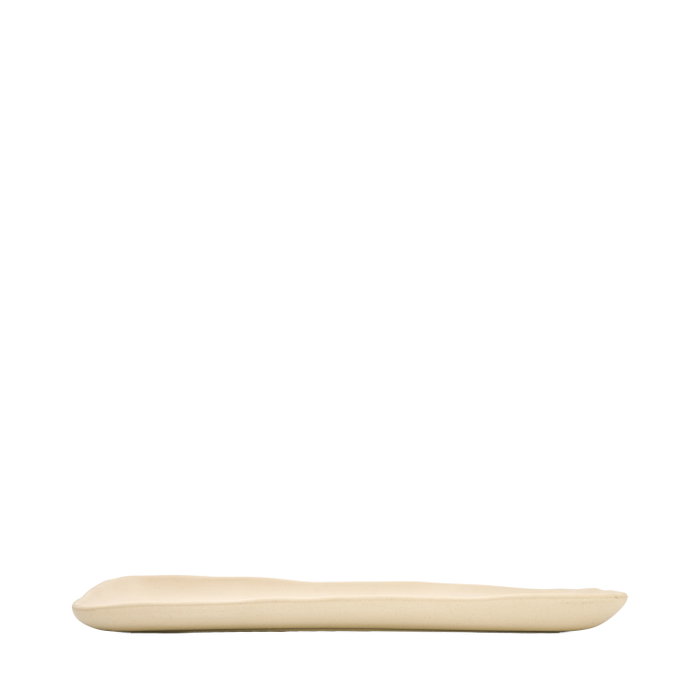 Summa Fuente de Gres Io Crema 30x15 cm para Vajilla (Set de 6)