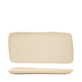 Summa Fuente de Gres Io Crema 30x15 cm para Vajilla (Set de 6)