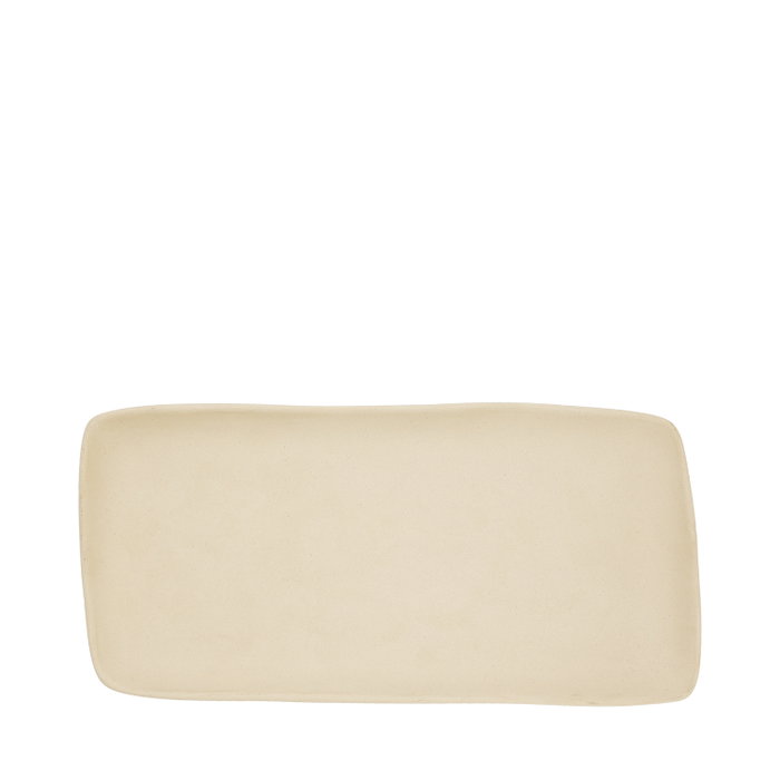 Summa Fuente de Gres Io Crema 30x15 cm para Vajilla (Set de 6)