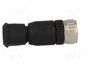 HARTING Conector M12 hembra de 8 pines recto IP67
