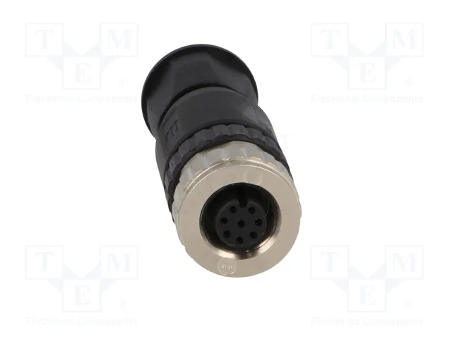 HARTING Conector M12 hembra de 8 pines recto IP67 HARTING Conector M12 hembra de 8 pines recto IP67