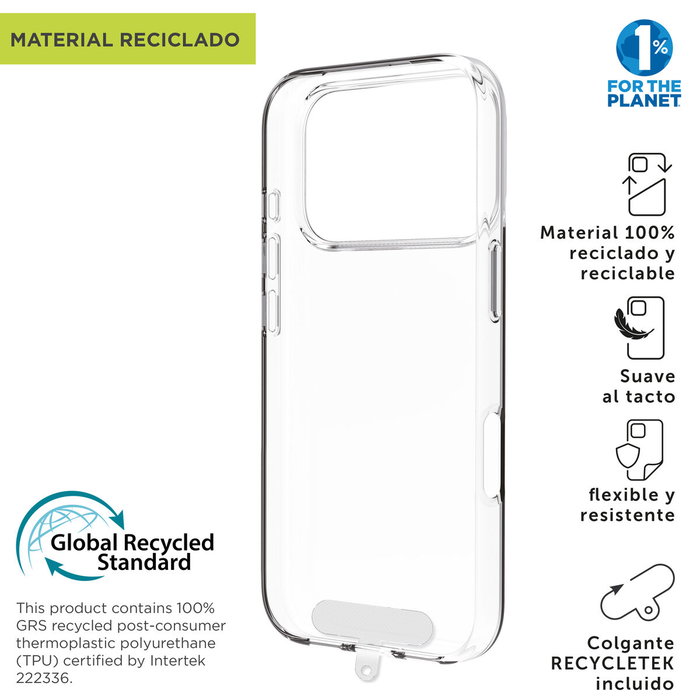 Funda para Móvil Muvit for Change Apple iPhone 17 Pro Max Transparente