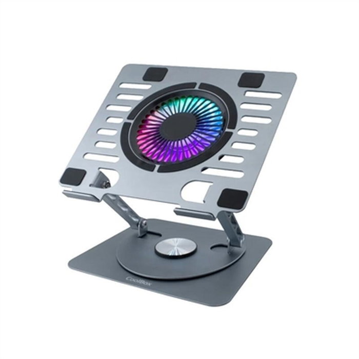 Coolbox Coolair Base de Refrigeración RGB Plata para Portátiles hasta 17 pulgadas