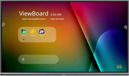 ViewSonic Pizarra Digital Interactiva IFP6550-5F 65", Android 13, Toque de 40 Puntos, 4K UHD, 8GB/64GB, CPU Octa-Core, 500 nits, Negra