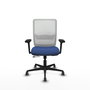 PIQUERAS Y CRESPO Silla de oficina Haches Azul marino y Blanco