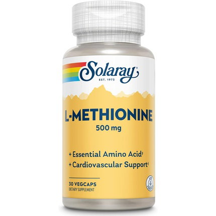 SOLARAY L-Metionina 500 mg, 30 cápsulas SOLARAY L-Metionina 500 mg, 30 cápsulas