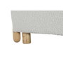 DKD Home Decor Sillón de Poliéster y Madera Blanco con Acabado Bucle