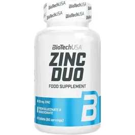 BIOTECHUSA Zinc Duo 60Tbl Suplemento de Zinc