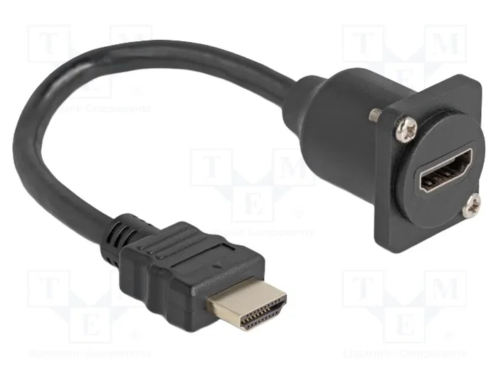 DeLOCK Cable HDMI 87966 tipo D macho a hembra negro 20 m DeLOCK Cable HDMI 87966 tipo D macho a hembra negro 20 m