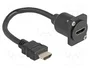 DeLOCK Cable HDMI 87966 tipo D macho a hembra negro 20 m