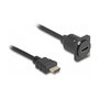 DeLOCK Cable HDMI 87966 tipo D macho a hembra negro 20 m