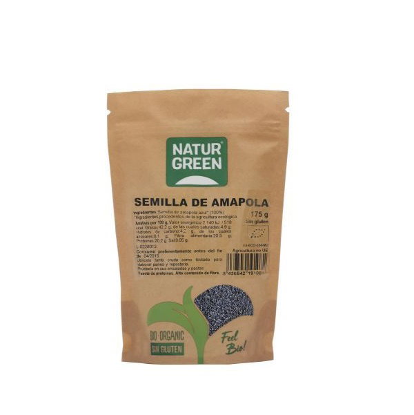 NaturGreen Semillas de amapola Bio 175 g NaturGreen Semillas de amapola Bio 175 g