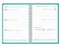 Liderpapel Agenda de oficina 2027 espiral basic semana vista A5 bilingüe turquesa