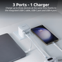 Intenso Compact Fam Charger 65W USB-C USB-A Blanco Cargador