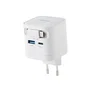 Intenso W65ACIC Cargador de Pared 65W GaN Blanco con Cable USB-C Retráctil