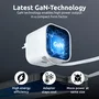 Intenso W65ACIC Cargador de Pared 65W GaN Blanco con Cable USB-C Retráctil