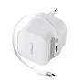 Intenso W65ACIC Cargador de Pared 65W GaN Blanco con Cable USB-C Retráctil