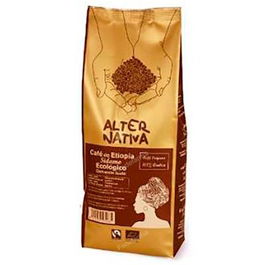 Alternativa 3 Café Origen Etiopía Sidamo Grano 500 Gr Bio Ecológico Tueste Natural Arabica Intensidad 4