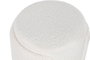 DKD Home Decor Reposapiés Blanco con Acabado Borreguito