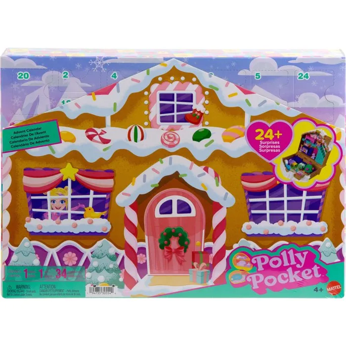 Polly Pocket Calendario de Adviento de Casas de Jengibre con Sorpresas JFV13