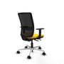 PIQUERAS Y CRESPO Silla de oficina Haches con mecanismo Sincro/Traslack, Amarillo y Negro