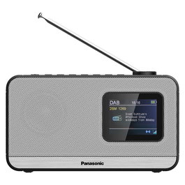 Panasonic RF-D15EG Radio DAB Portátil de 3 Vatios, Color Plata