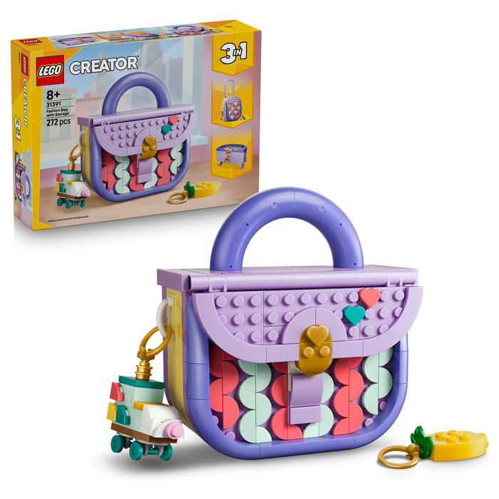 LEGO Creator 3 en 1 Bolso de Diseño Artístico con Compartimento 31391 LEGO Creator 3 en 1 Bolso de Diseño Artístico con Compartimento 31391