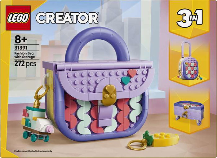 LEGO Creator 3 en 1 Bolso de Diseño Artístico con Compartimento 31391 LEGO Creator 3 en 1 Bolso de Diseño Artístico con Compartimento 31391